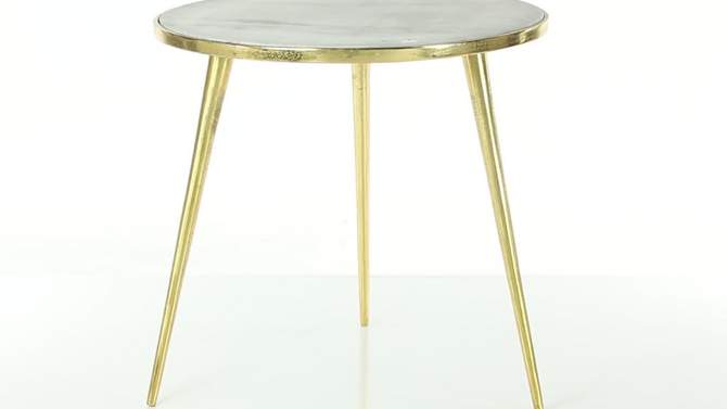 Contemporary Marble Accent Table Gold - Olivia &#38; May, 2 of 17, play video