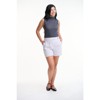 Lafidi Women’s Avia Hi-Rise Tailored Shorts, Flat Front Crepe Fabric, and Slash & Welt Pockets for a Polished Professional Look - 2 of 4