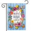 Briarwood Lane Spring Garden Flag 12x18 For Outdoor Bless This Home With Love For Spring Garden Flag Flags For Outside - 2 of 4
