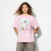 Women's Brooklyn Biggie Oversized Graphic T-Shirt - Pink - 2 of 3