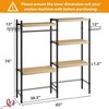 28"/30" Double Row Over Washer and Dryer Shelves, Freestanding 5 Tiers Laundry Room Storage and Organizer Standing Shelf - 2 of 4
