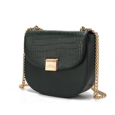MKF Collection Brooklyn Crocodile Embossed Vegan Leather Women’s Shoulder Bag by Mia K