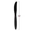 Smarty Had A Party Black Plastic Knives - 1000 pcs - 3 of 4