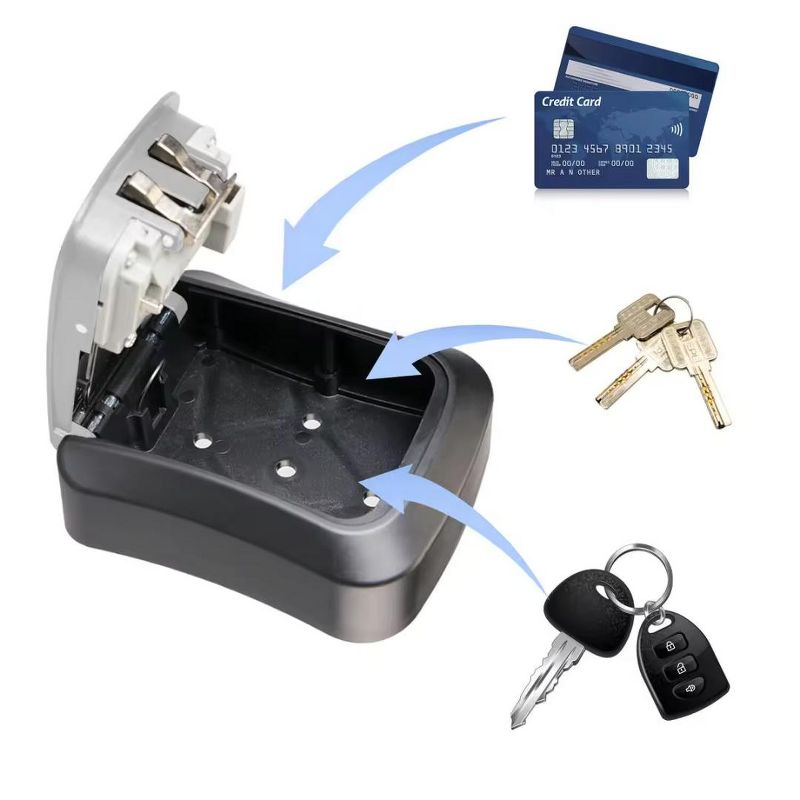Maison Large Key Lock Box: Resettable Combo, Waterproof & Portable. Perfect for Home, Office & Outdoor Use. Secure Your Keys Anywhere - 1 Pack, 3 of 7