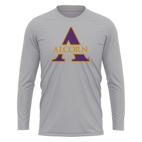 AS University Adult Sport Long Sleeve Shirt Primary Logo, Athletic Heather - image 1 of 4