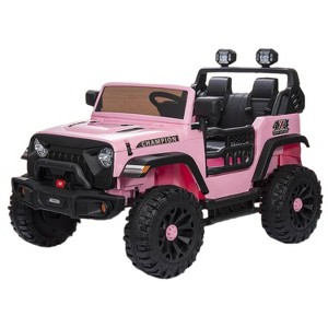 24V 2-Seater Kids Ride On Jeep, 2×200W Motors, Remote Control, LED Lights, Bluetooth, 4WD, 7Ah Battery - 1 of 4