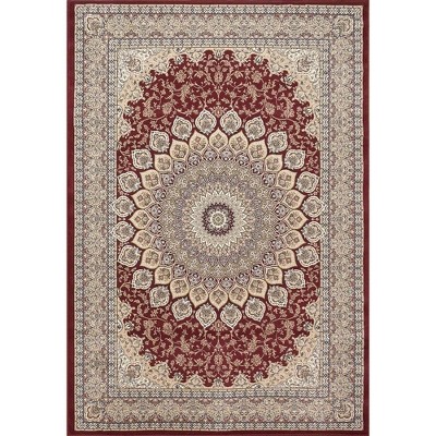 Ancient Garden 57090 Red 6.7X9.6 Rectangle