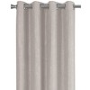 MAYEERTY Curtain Panel off White Micro Suede Room Darking for Living Room Bedroom Modern 54"x84" 2pcs - 3 of 4