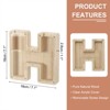 Unique Bargains Wooden Alphabet Money Saving Box Party Decorative Bank - 2 of 4