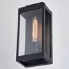 Vaxcel Hampton 1 - Light Wall Light in  Textured Black - 3 of 4