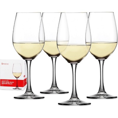 Spiegelau 13.4 oz Lead-Free Crystal White Wine Glasses Set of 4