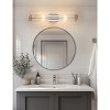 YANSUN 3 in. 2-Light Chrome Vanity Light Fixture with Sparkling Crystal Accents Versatile Bathroom Wall Sconce for Bathroom - 3 of 4
