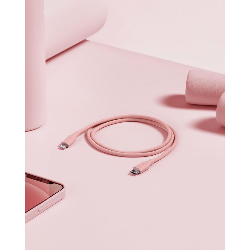 Anker PowerLine III Flow USB-C with Lightning Connector 6ft - Pink, 4 of 5