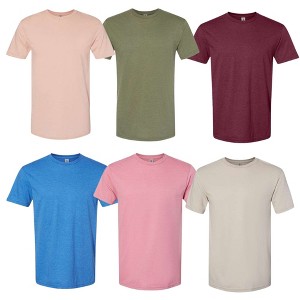 EG PRO 6 Pack Men Women Undershirts T-Shirt Tees Soft Style CVC - 1 of 4