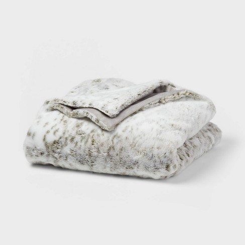 Target faux discount fur weighted blanket