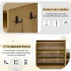 Okak Modern American Design Livingroom Storage Cabinet with Shoe Bench,Entryway Shoe Racks Console with Wavy Slatted Door - 4 of 4