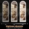 ONWITH LED aluminum alloy frameless right angled arched silver full-length mirror - 4 of 4