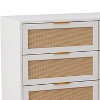 PAGED Rattan Dresser with 6 Drawers, Storage Cabinet with Anti-tipping Devices, Dresser for Bedroom - 4 of 4