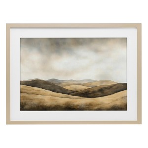 Stupell Industries Brown Landscape Hills Framed Print Under Glass - 1 of 4
