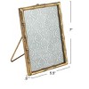 Storied Home Metal Bamboo-style Photo Frame, Gold - 3 of 4