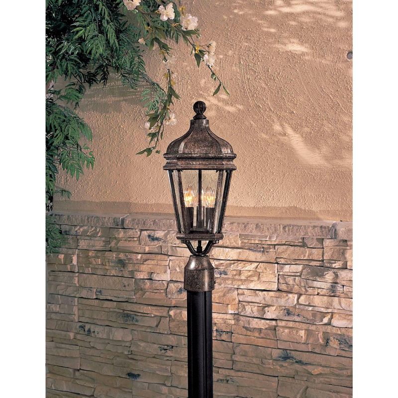 Minka Lavery Rustic Outdoor Post Light Fixture Vintage Rust 20" Beveled Glass for Post Exterior Barn Deck House Porch Yard Patio, 2 of 3