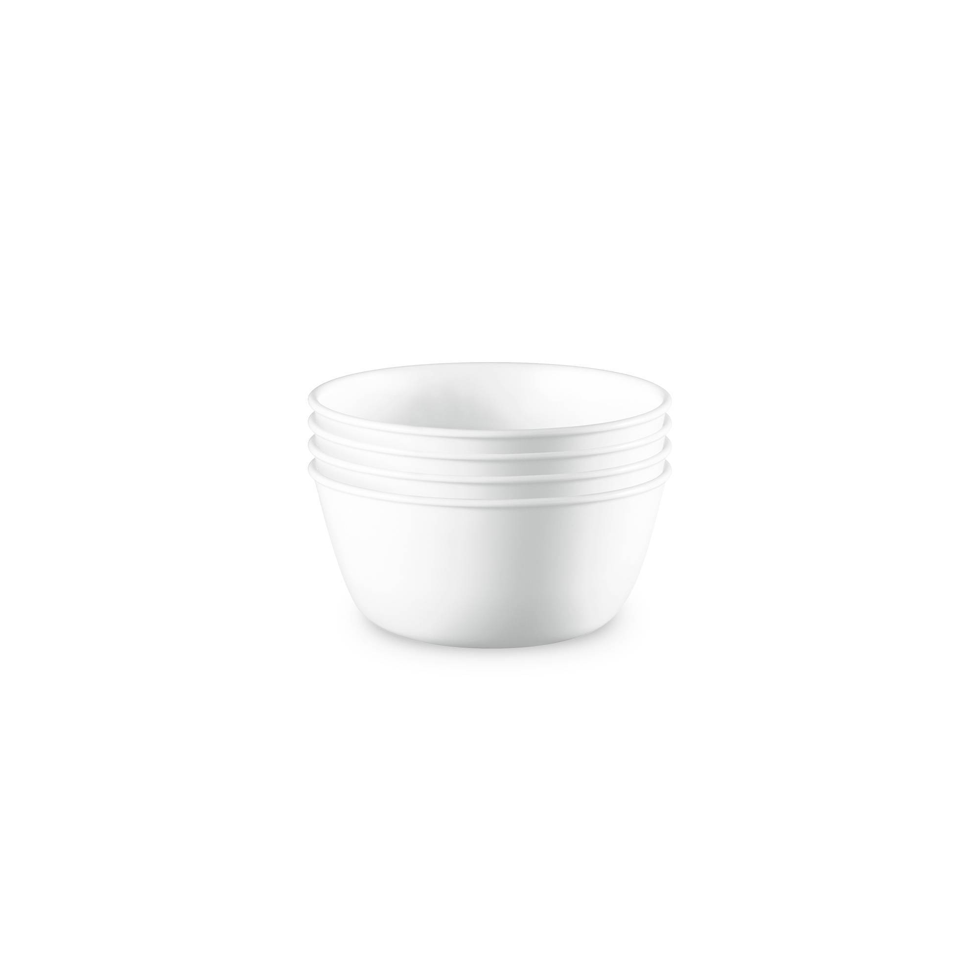 Corelle 4pk Glass Vitrelle 28oz Dinner Bowls White: Round Solid Pasta & Soup Bowls, Dishwasher & Microwave Safe