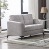 VYNXARIA 60" Light Gray Woven Fabric Loveseat for living romm - 2 of 4