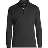 Lands' End Men's Long Sleeve Cotton Supima Polo Shirt with Pocket - 2 of 3
