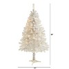 5ft. White Artificial Christmas Tree with 350 Branches & 150 Clear LED Lights – Charming Holiday X-Mas Glow - 2 of 4