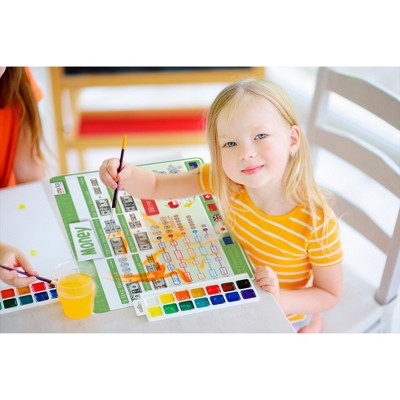Educational Silicone Kids Placemats Set of 4