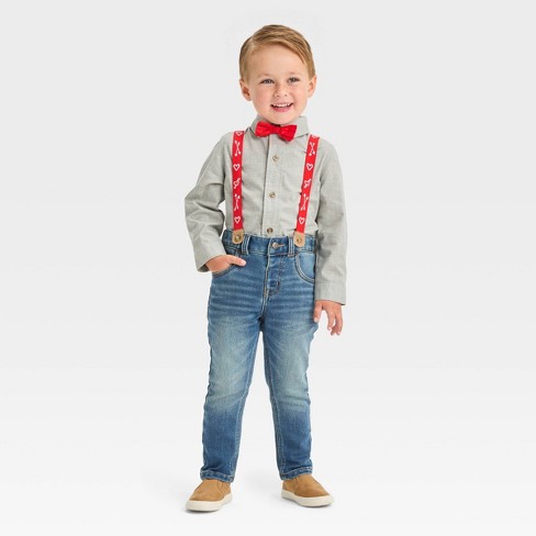 Tape Measure Suspenders for Kids - 36 Inch Only