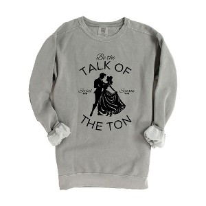 Simply Sage Market Women's Garment Dyed Graphic Sweatshirt Talk of The Ton - 1 of 3