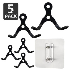 Phiestina Stainless Steel Double-Hung Hooks for Multi-Functional Use - 1 of 4