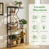 Artloge 5 Tier Metal Plant Stand Flower Holder Shelf Garden Flower Pots Organizer Bookcase Storage Cabinet Rack for Patio Livinging Room Hallway - 4 of 4