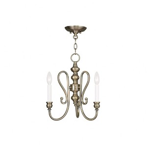 Livex Lighting Caldwell 2 - Light Wall Light in  Polished Nickel - 1 of 1
