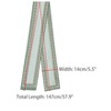 Elerevyo Women's Contrast Color Skinny Long Hair Ribbon Handbag Handle Wrap Neck Scarves 1 Pc - 3 of 4