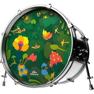 EVANS Yellow Submarine Pepperland Woods Bass Drumhead - 1 of 3