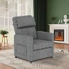 Recliner Chair with Massage & Heat - Adjustable Living Room Reclining Sofa with USB Port & Side Pockets - 3 of 4