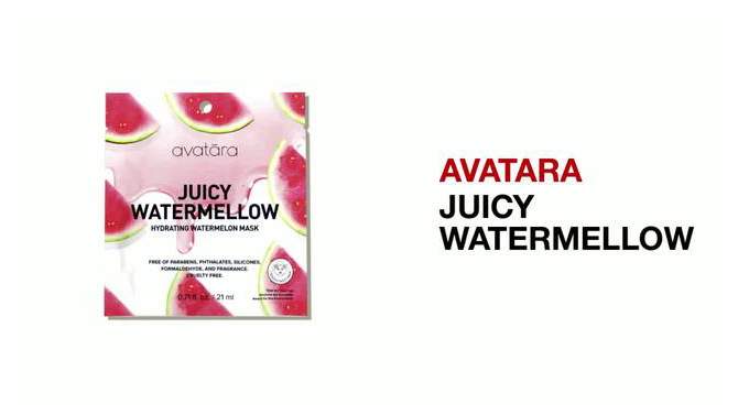 Avatara Watermellow Hydrating Mask - 0.71 fl oz, 2 of 12, play video