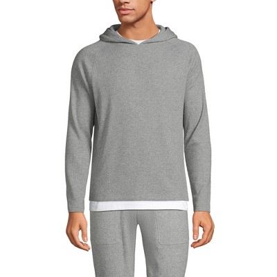 Lands' End Men's Brushed Rib Hoodie