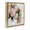 Stupell Industries Elegant Pink Roses Arrangement Floating Frame Canvas Art - 2 of 4