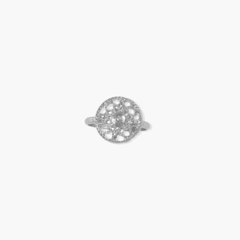 sanctuaire Dainty Filigree Ring Silver, 1 of 4