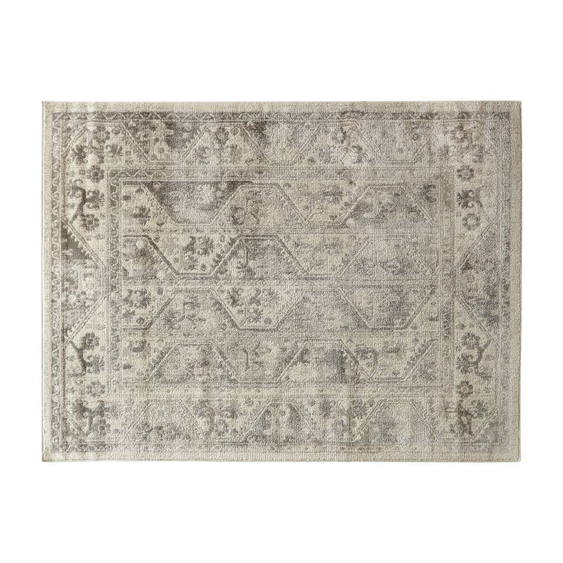 LIVN CO. Geometric Traditional Vienna Tiled Border Area Rug, 1 of 6
