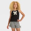 Girls' Graphic Tank Top and Shorts Pajama Set - art class™ - 3 of 4