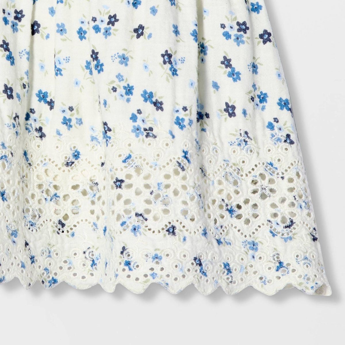 Girls' Floral Lace Trim Woven Skort - Cat & Jack™ - thumbnail 3