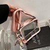 Anna-Kaci Women's Chic Transparent Crossbody & Messenger Bags with Decorative Scarf - 2 of 4