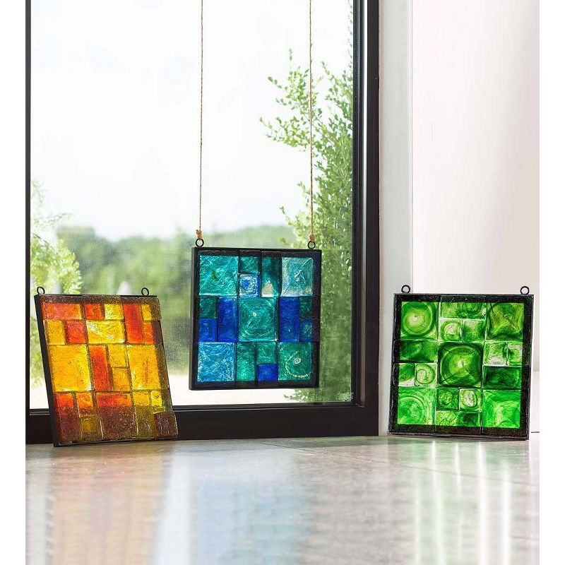 VivaTerra Framed Recycled Glass Block Art, 2 of 3