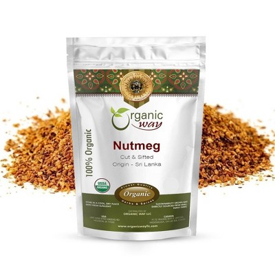Organic Way Nutmeg Cut & Sifted 8 Oz