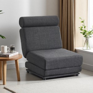 Foldable Single Sofa Bed with Pillow and Portable Design - 1 of 4