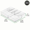 mDesign Plastic Kitchen Drawer Utensil Organizer Tray - 7 Sections - Clear - 3 of 4